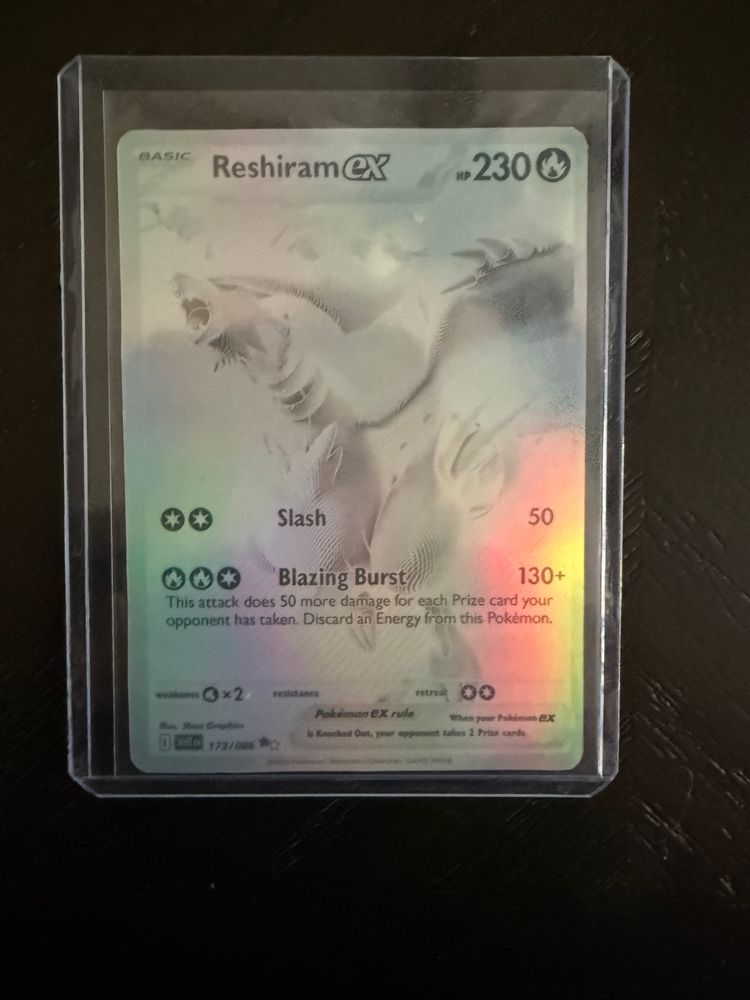 Reshiram ex - 173/086 SV: White Flare #173/086, Black White Rare
