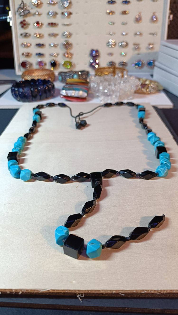 Contemporary Mosaic Stone Beaded Y-Necklace image 4