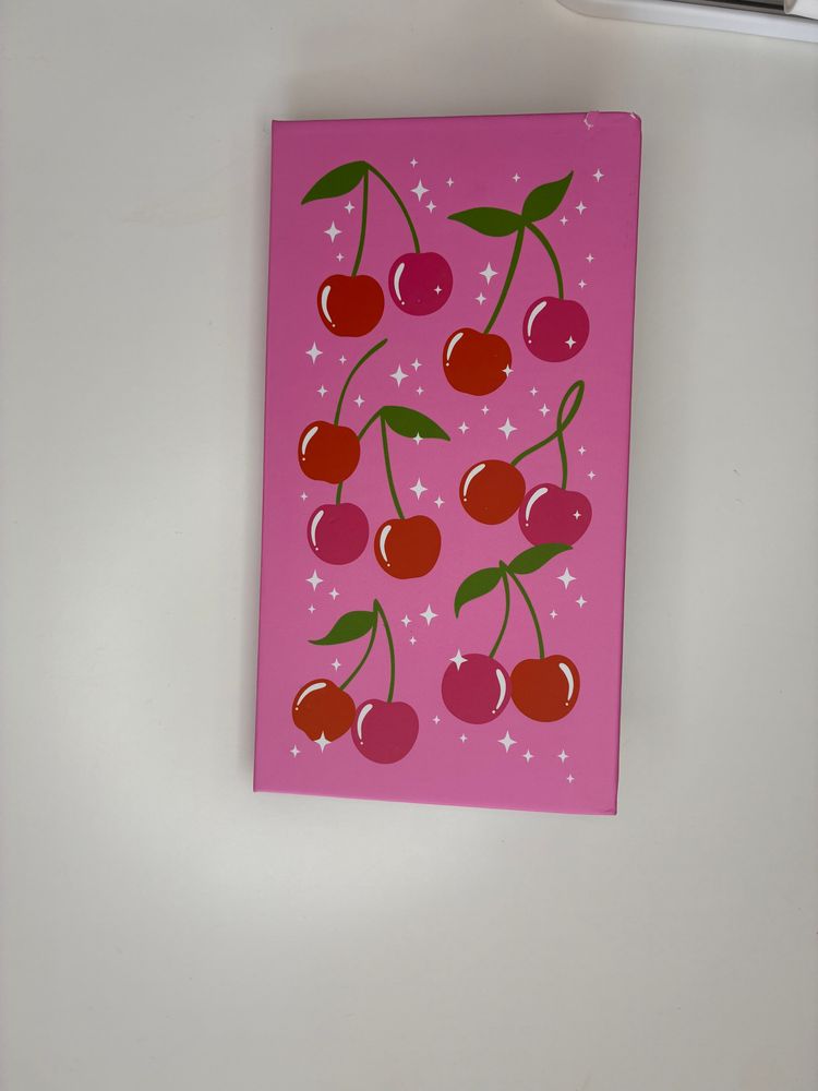 Pink Cherry-Themed Sticky Note Set