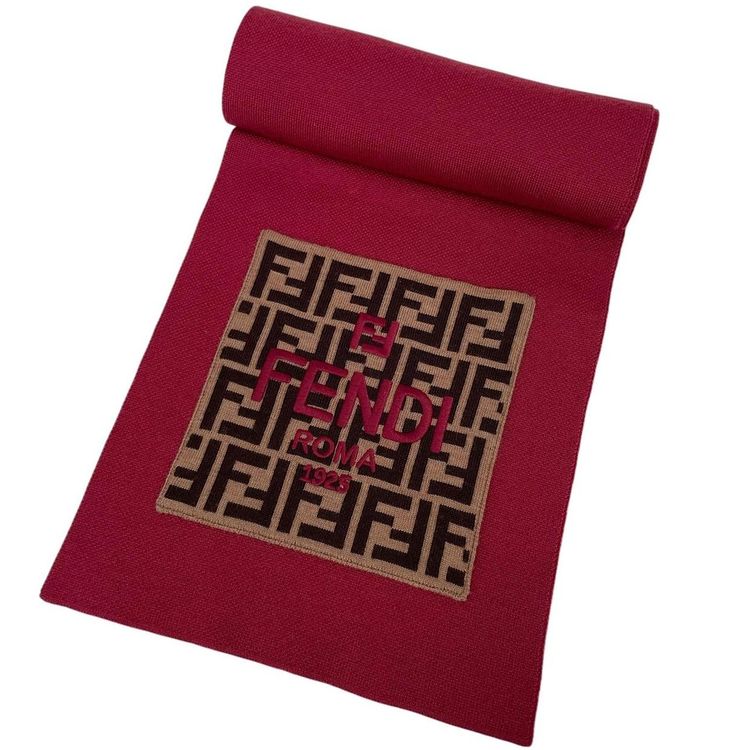 Fendi FF Zucca Monogram Virgin Wool Scarf image 1