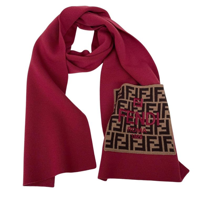 Fendi FF Zucca Monogram Virgin Wool Scarf image 2