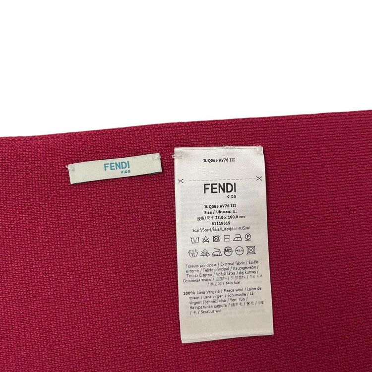 Fendi FF Zucca Monogram Virgin Wool Scarf image 6
