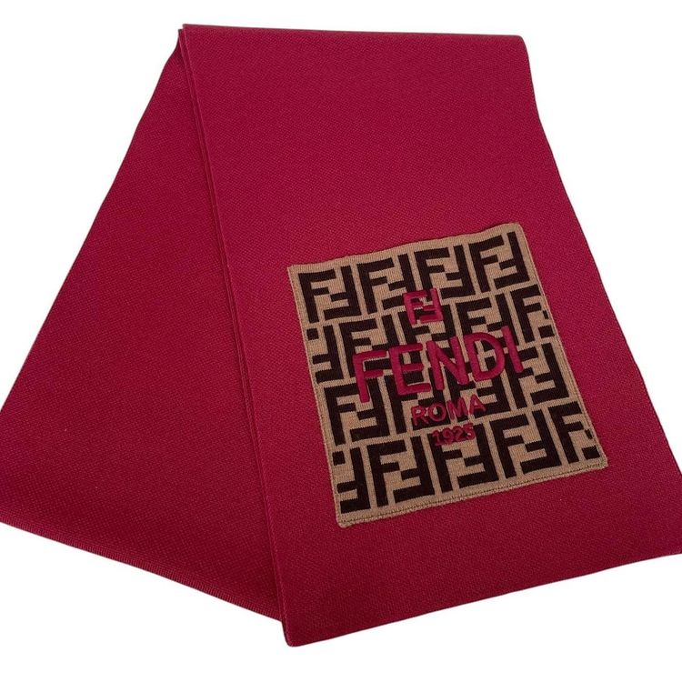 Fendi FF Zucca Monogram Virgin Wool Scarf image 3