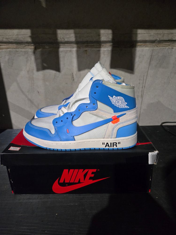 Z654 Jordan 1 Retro High Off-White University Blue New In Box