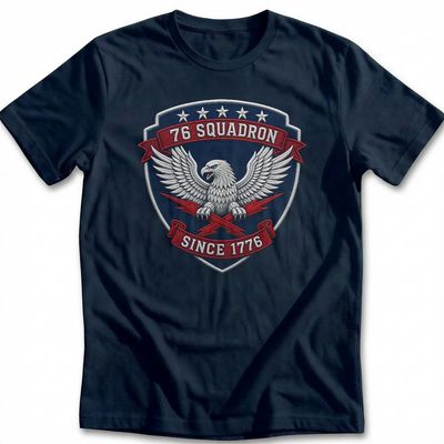 Pilot Wings Squadron Eagle Patch T-Shirt US 4