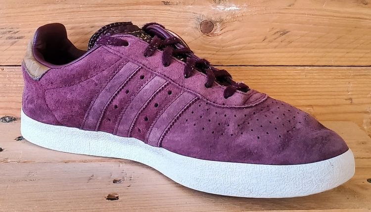 Adidas 350 Low Suede Trainers UK9/US9.5/EU43 BB5289 Burgundy/White/Gold image 7