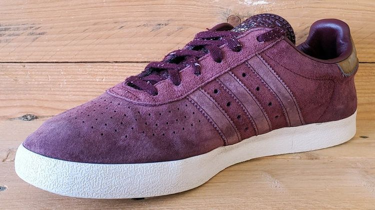 Adidas 350 Low Suede Trainers UK9/US9.5/EU43 BB5289 Burgundy/White/Gold image 10