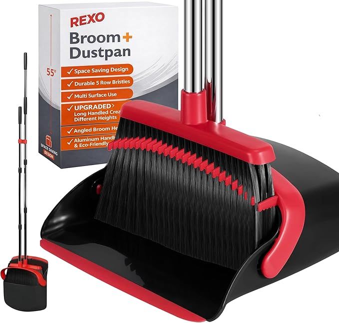Rexo Broom And Dustpan Set