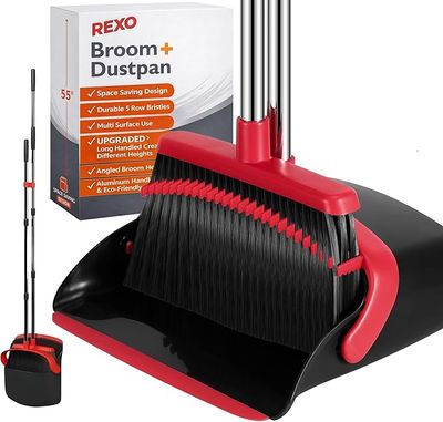 Rexo Broom And Dustpan Set