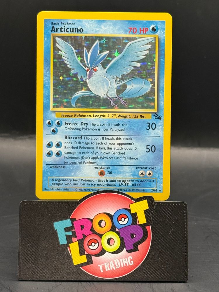 Pokemon Articuno Fossil Holo 2/62 (L/P) image 1