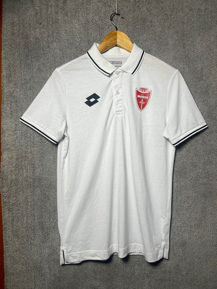 Immagine di Lotto White Polo Shirt With Ac Monza Logo 1