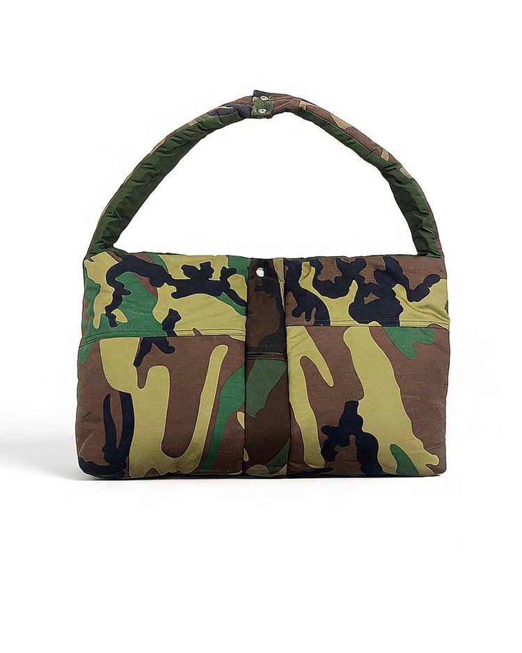 Crossbody Puff bag Patchwork Vintage Camouflage