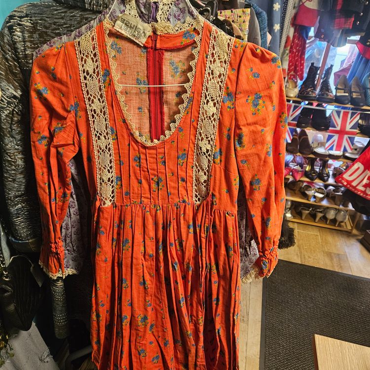 Laura Ashley Vintage Laura Ashley original label vintage dress with lace trim product image