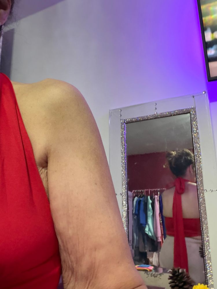 Red Halter Top With Long Ties 5