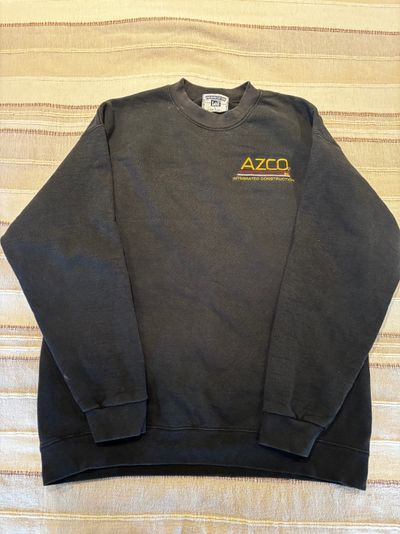 Black Sweatshirt With Azco Logo