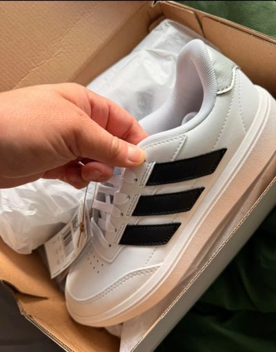 Adidas Courtblock Tennis Shoes UK 4.5