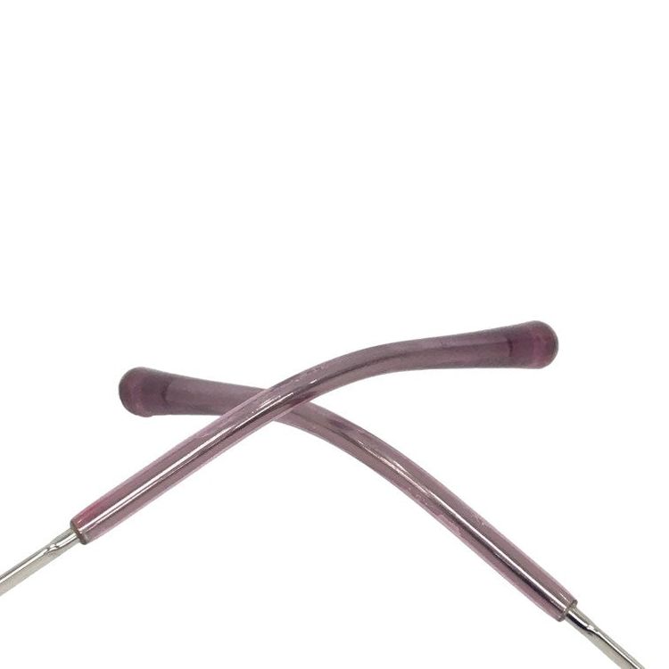 Chanel Purple Tinted CC Logo Rimless Sunglasses 4002 4