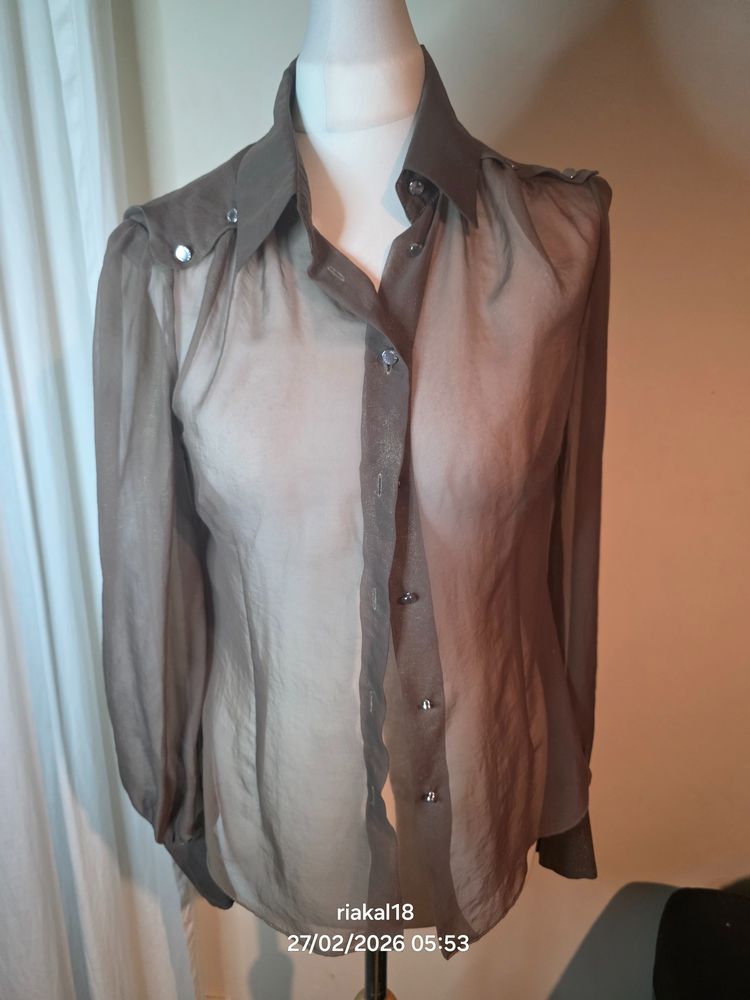 Karen millen sheer blouse 