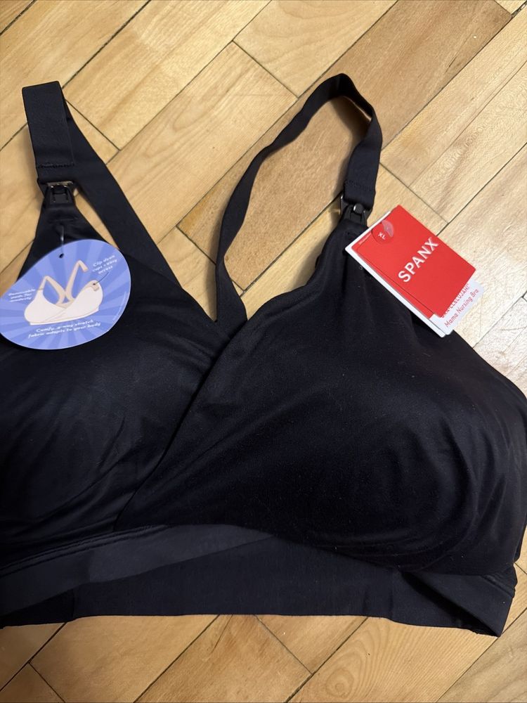 Immagine di SPANX Bra-llelujah! Mama Black Nursing Bra Size XL BNWT 2