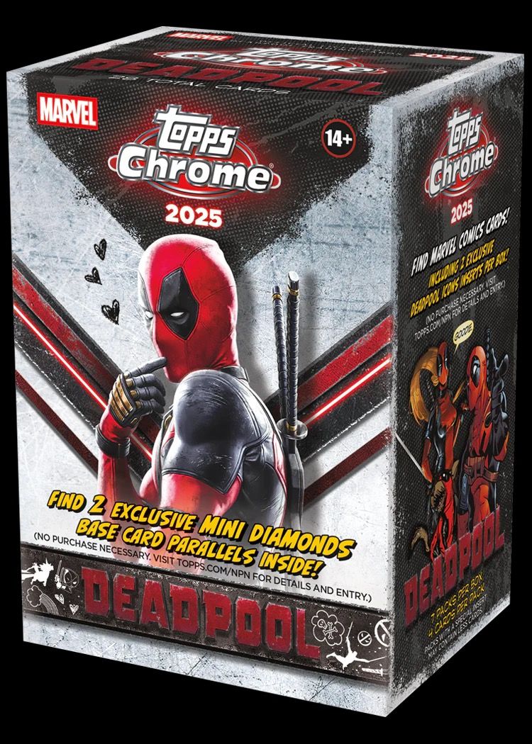 Topps Chrome 2025 Deadpool Trading Card Box