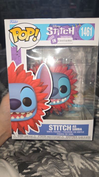 Funko Pop! Disney, Stitch As Simba, Vinyl Figure