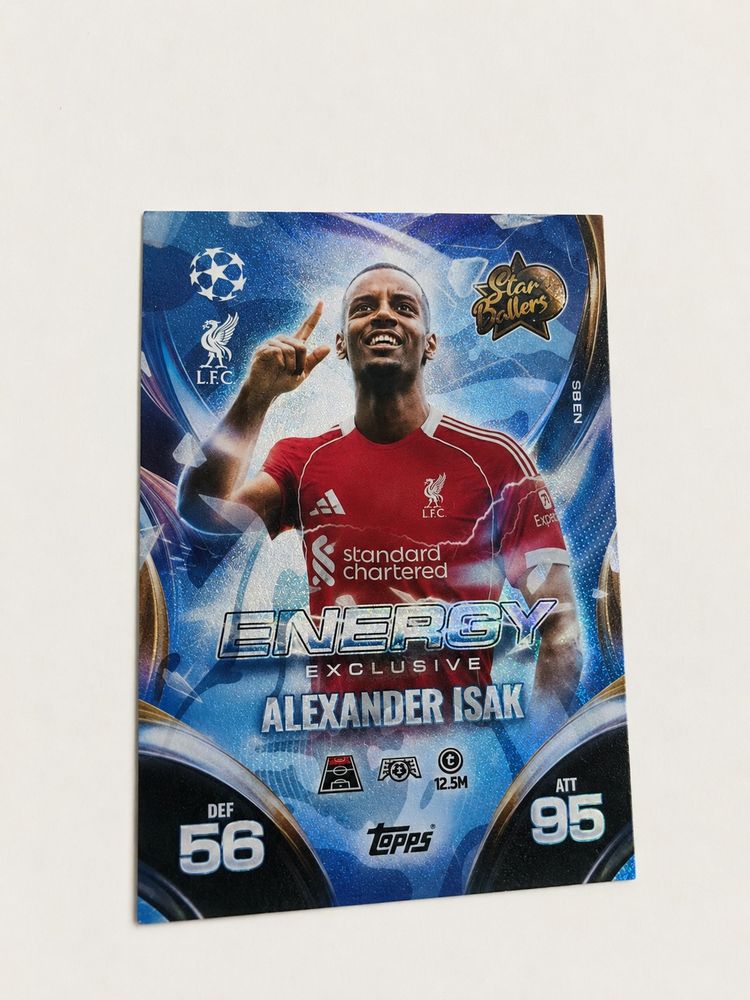 Energy Exclusive Alexander Isak Trading Card