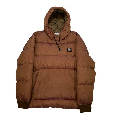 Stone Island Poly - Colour Frame Down-TC Brown Puffer Jacket