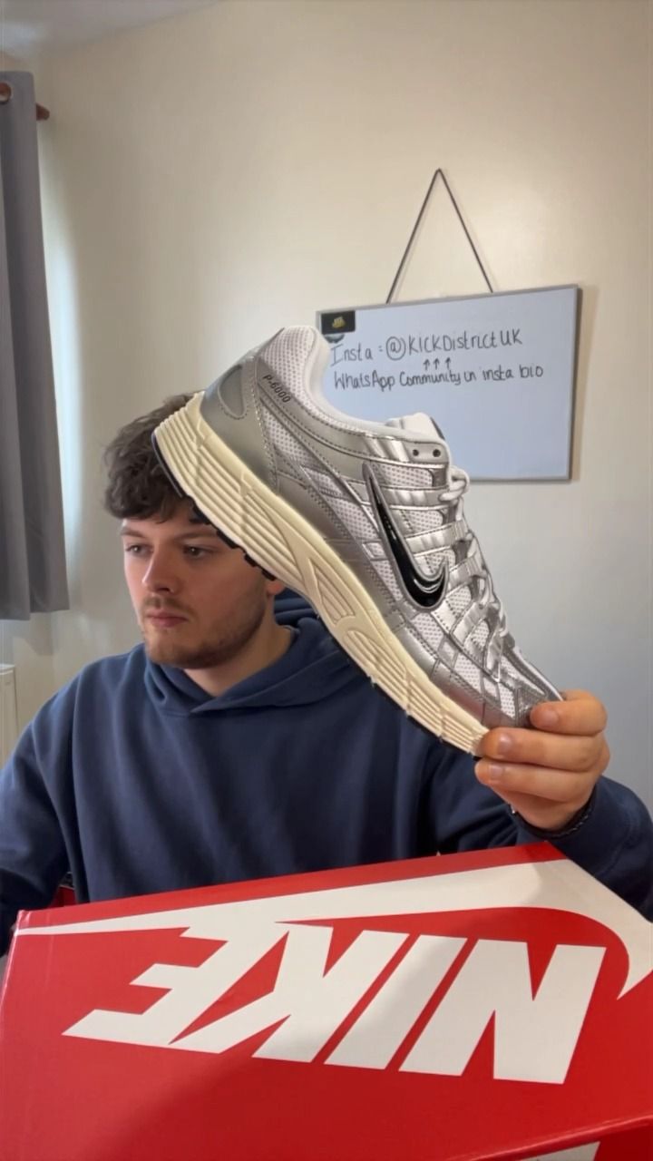 Nike NIKE P-6000 'METALLIC SILVER' £110 RRP product image