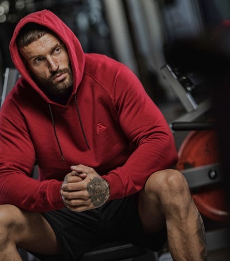 Brand new Alpha skinz red hoodie,size M,L,XL