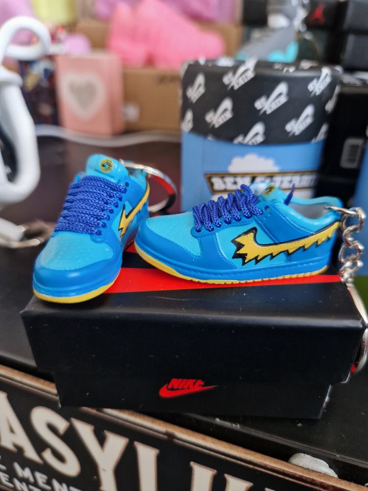 Nike Blue sb dunk Sneaker Keychain