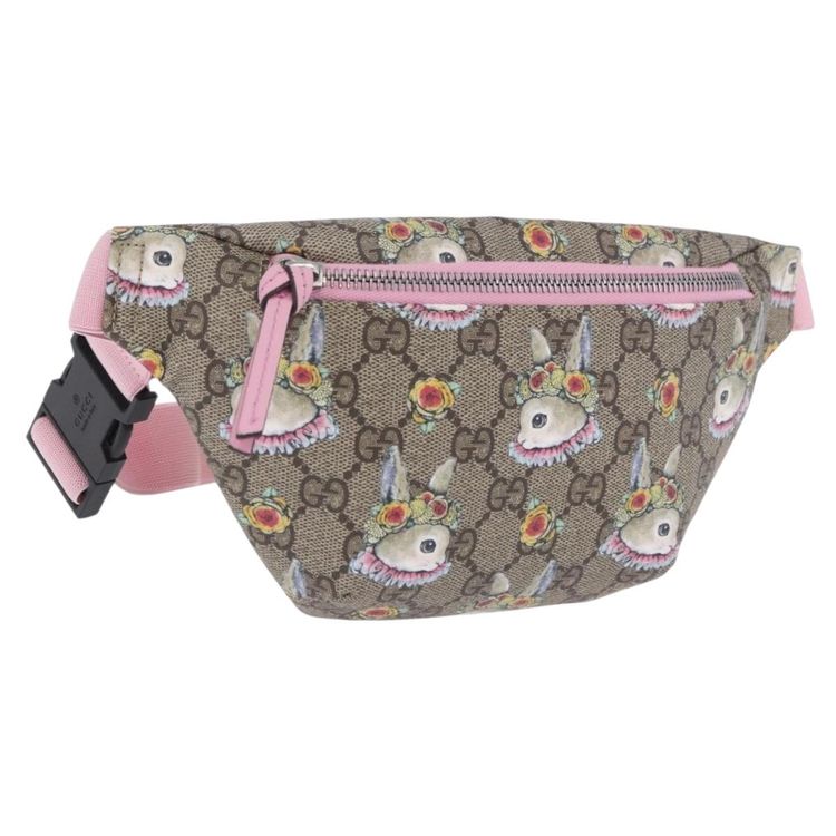 GUCCI GG Supreme Children's Body Bag PVC Pink Silver 502095 Auth 202183M - Jerrillo image 1