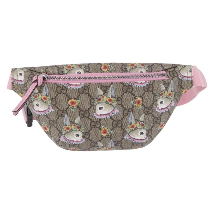 GUCCI GG Supreme Children's Body Bag PVC Pink Silver 502095 Auth 202183M - Jerrillo image 2