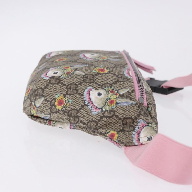 GUCCI GG Supreme Children's Body Bag PVC Pink Silver 502095 Auth 202183M - Jerrillo image 4