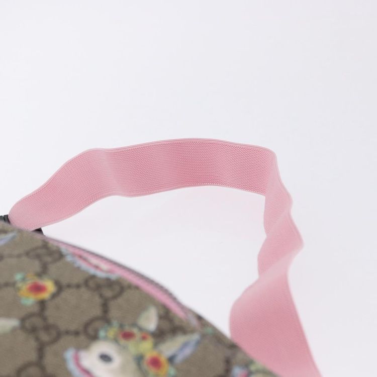 GUCCI GG Supreme Children's Body Bag PVC Pink Silver 502095 Auth 202183M - Jerrillo image 9