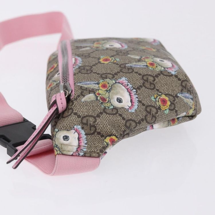 GUCCI GG Supreme Children's Body Bag PVC Pink Silver 502095 Auth 202183M - Jerrillo image 6