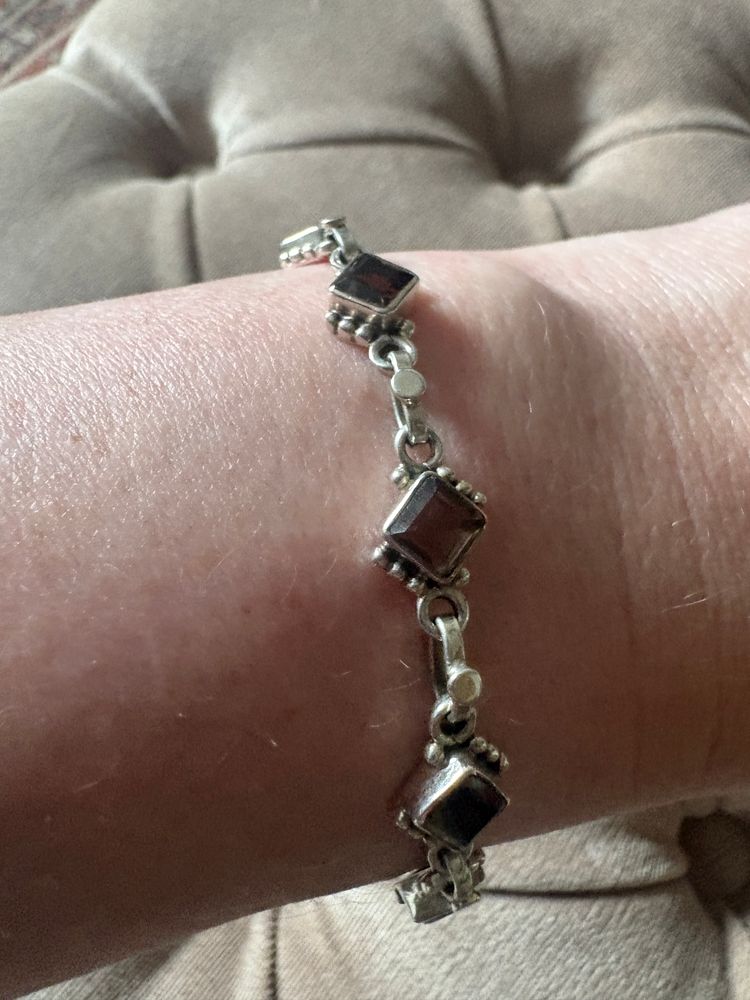 Sterling Silver Smoky Quartz Bracelet