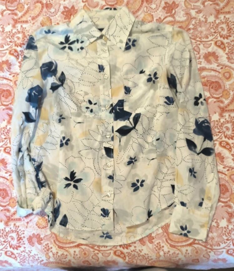 Cerruti Jeans Floral Button-Up Shirt
