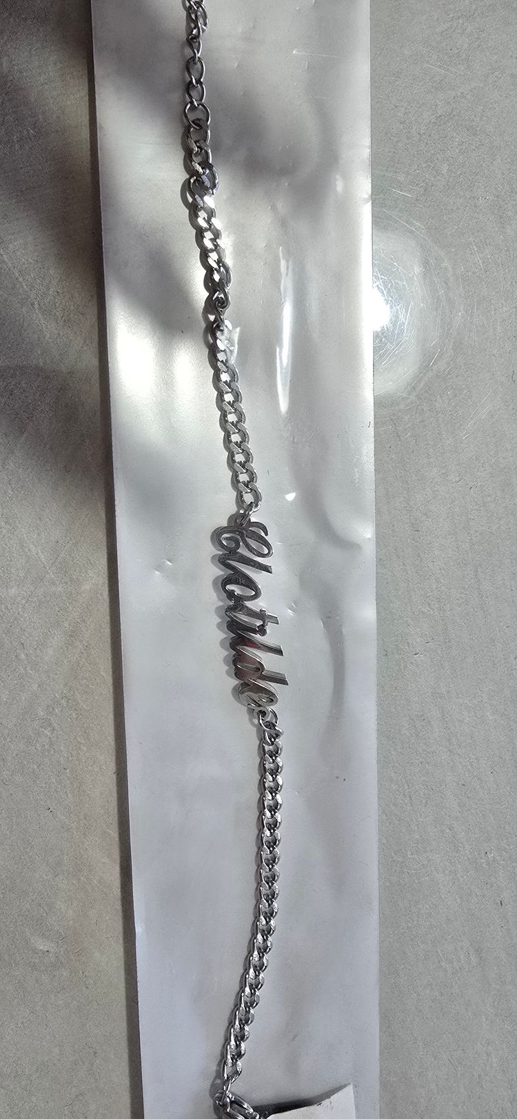 Clotilde  steel bracelet image 1