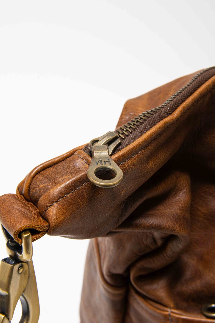 Jas M.B. London Handmade Distressed Tan Leather Wings Traveller Duffle Bag obraz 15