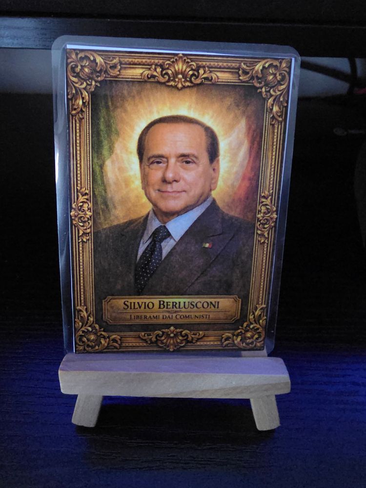 Other Santino artistico Silvio Berlusconi con preghiera sul retro product image