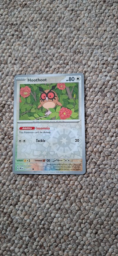 Hoothoot Pokémon Card