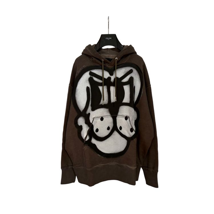 Givenchy x Chito Khaki Dog Graffiti Oversized Hoodie