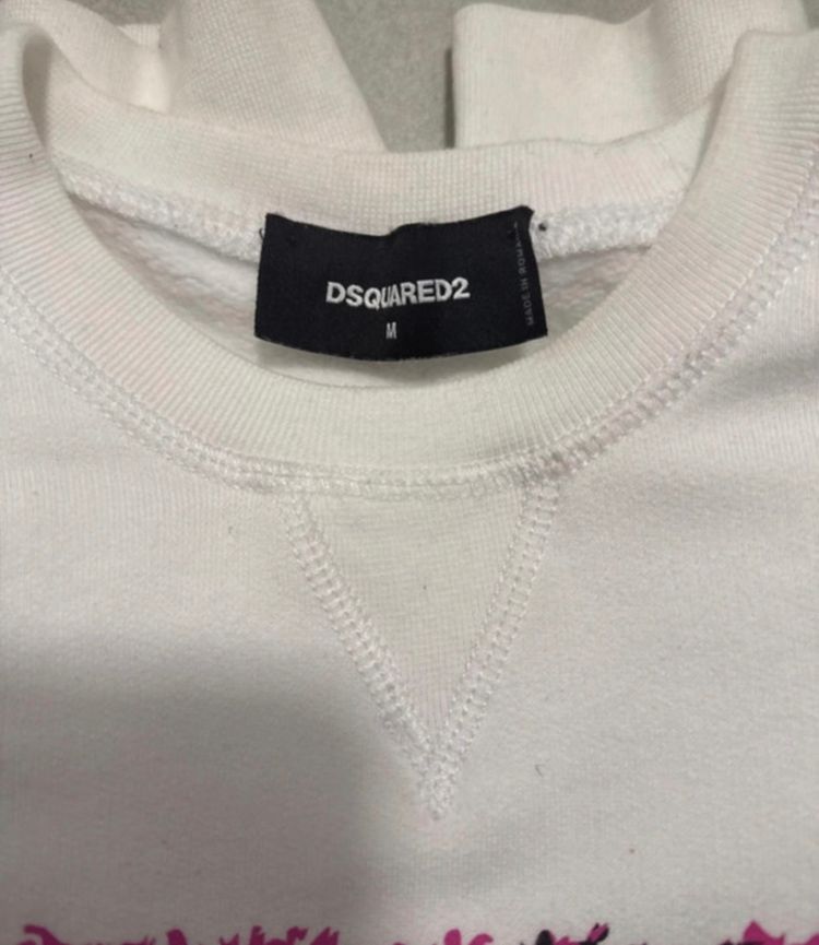 Dsquared2 White Sweatshirt With Palm Tree Graphic 4