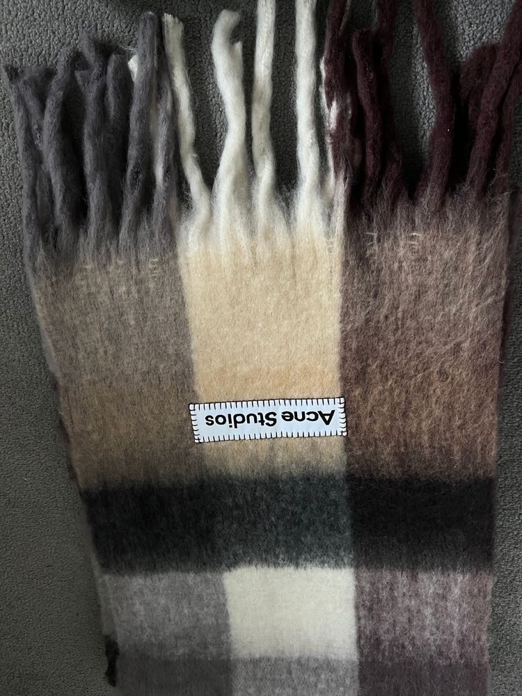 Acne Studios Checkered Scarf image 1
