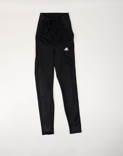 legginsy Adidas XS czarne wysoki stan ciążowe maternity gymwear athleisure XS