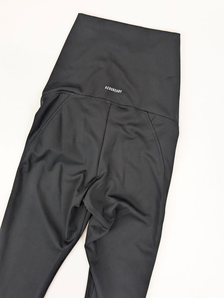 legginsy Adidas XS czarne wysoki stan ciążowe maternity gymwear athleisure XS image 3