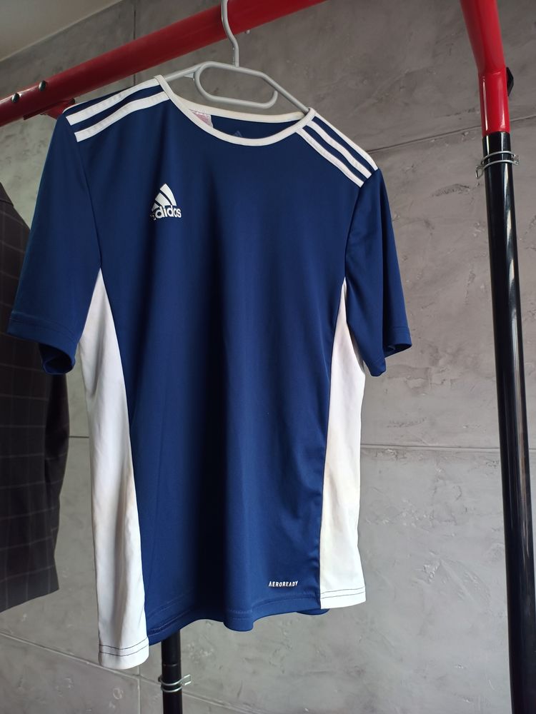 Adidas Blue And White Sports T-Shirt