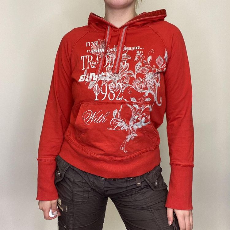 00s Next graphic red hoodie  image 1