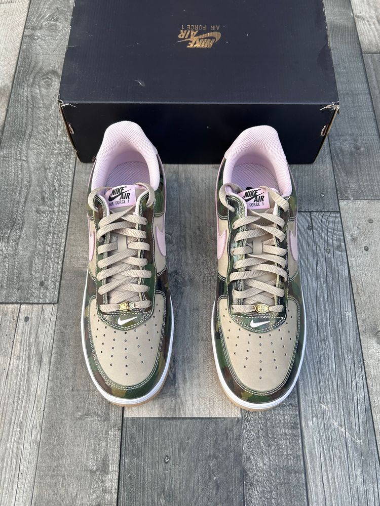 Nike Air Force 1 ‘07 Trainers - ‘Patent Camo Pink’ - Size UK 11  3