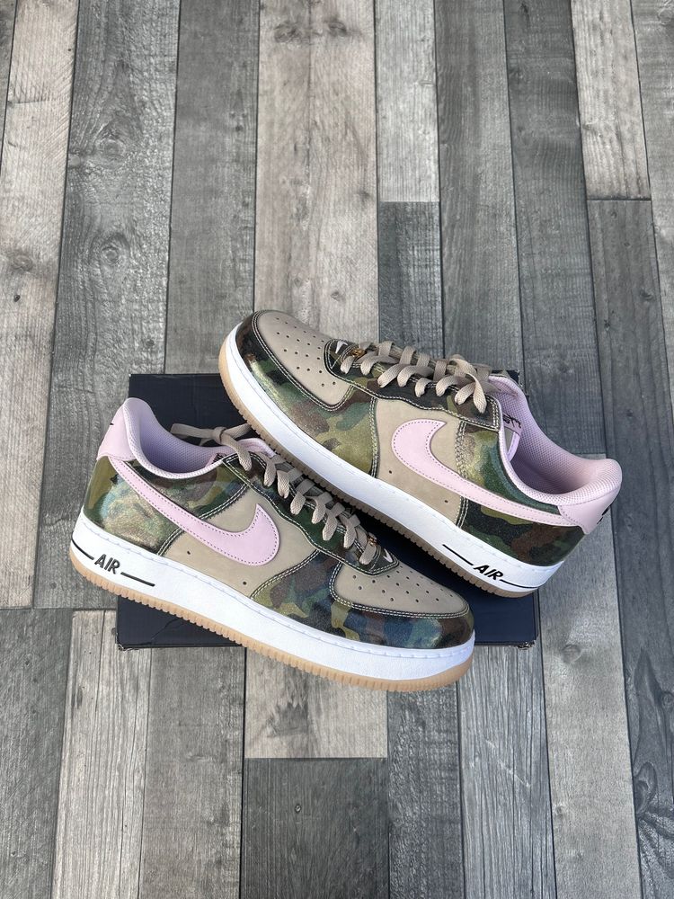 Nike Air Force 1 ‘07 Trainers - ‘Patent Camo Pink’ - Size UK 11  8